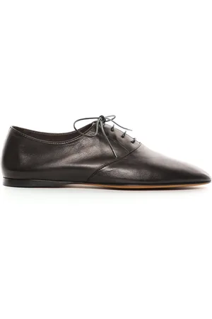 The Row Awar Leather Lace-Up Oxfords