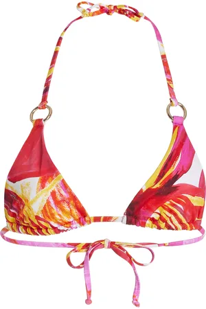 Louisa Ballou Mini Ring Printed Bikini Top