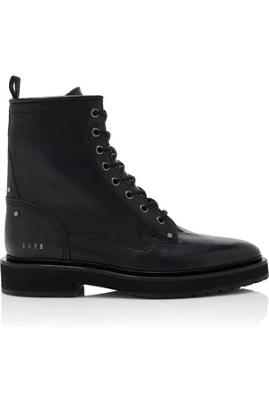 Golden Goose Combat Leather Boots