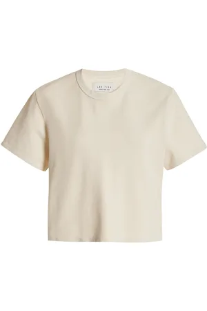 Les Tien Daria Cropped Cotton T-Shirt