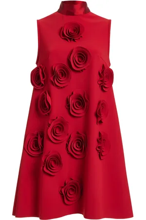 GRETA CONSTANTINE Quince Floral-Appliquéd Mini Dress