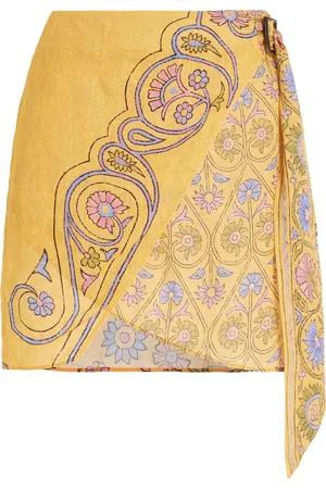 BOTEH Darjeeling Linen Mini Wrap Skirt