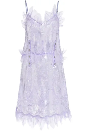Bottega Veneta Sequined Lace Midi Dress