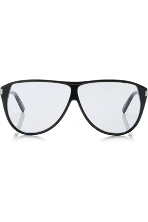 Saint Laurent Gasper Round-Frame Acetate Glasses
