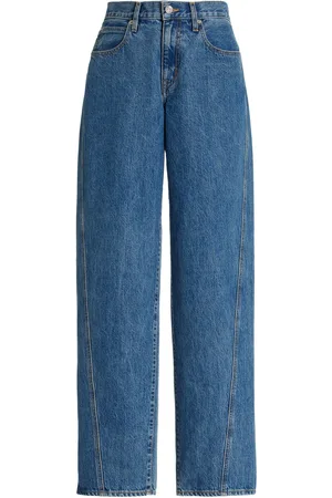 SLVRLAKE Tess Long Rigid Low-Rise Curve-Leg Jeans