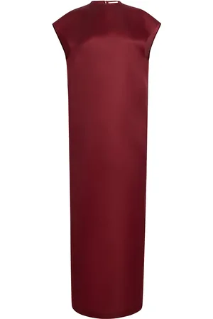 Khaite Lohan Mockneck Silk Maxi Dress