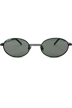 St Agni Oval-Frame Metal Sunglasses