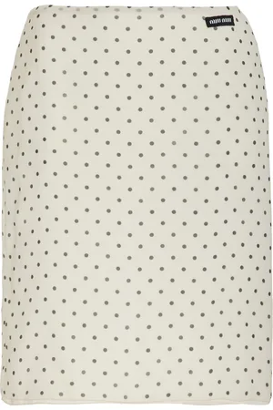 Miu Miu Silk Chiffon Midi Skirt