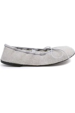 Proenza Schouler Glove Metallic Mesh Mary Jane Ballet Flats