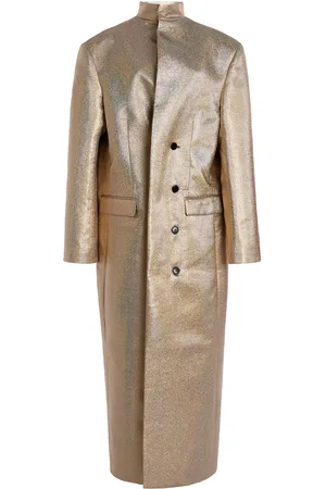 Marie Adam-Leenaerdt Oversized Lamé Coat