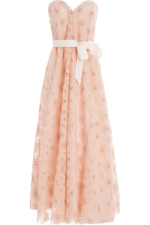 HUISHAN ZHANG Vivia Embroidered Bustier Gown