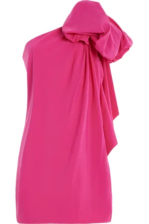 DELPHINE DELAFON Corey Asymmetric Taffeta Mini Dress