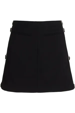Courrèges Sangle Wool Mini Skirt