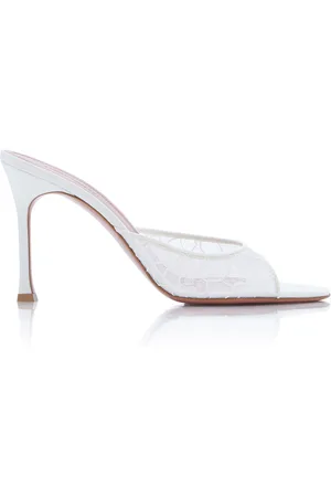Amina Muaddi Alexa Lace Sandals