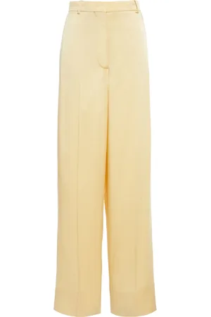 Stella McCartney Relaxed Satin Wide-Leg Trousers