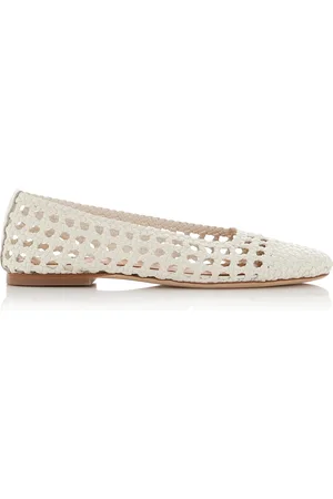 Staud Nell Crocheted Leather Flats