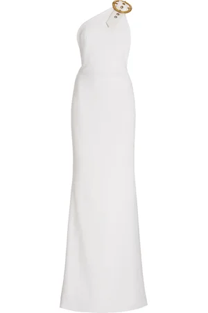 Sergio Hudson Backless Stretch Crepe Gown