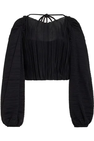 Significant Other Marlie Plissé Cropped Top