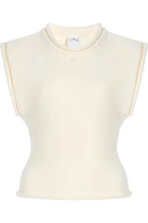 Courrèges Knit Cotton Tank Top