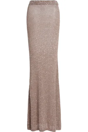 Balenciaga Sequined Knit Maxi Skirt