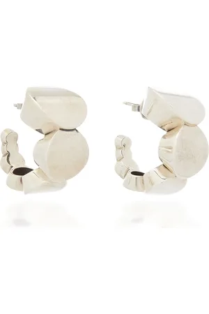 Bottega Veneta Sterling Hoop Earrings