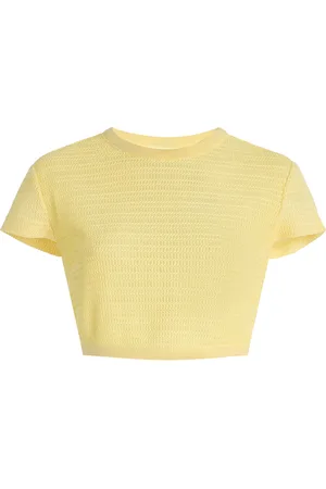 Simkhai Lidie Open-Weave Knit Top
