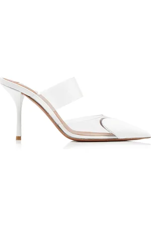 Alaïa Le Cœur PVC; Leather Mules