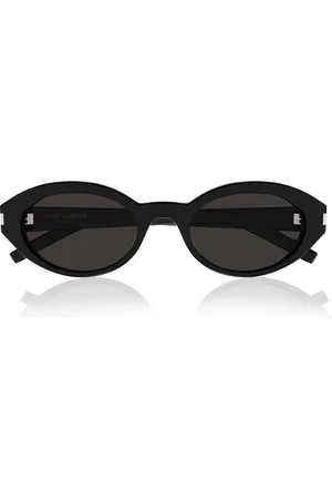 Saint Laurent Round-Frame Acetate Sunglasses
