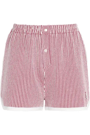 Barrie Striped Cashmere Shorts