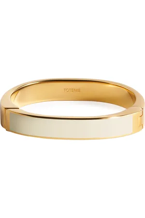 Totême Signature Enameled 18K Gold-Plated Bracelet