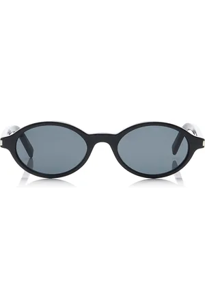 Saint Laurent Jeanne Round-Frame Acetate Sunglasses