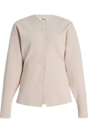 Birrot Exclusive Bonded Crepe Cardigan