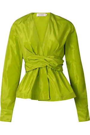 Silvia Tcherassi Saanvi Satin Taffeta Peplum Top