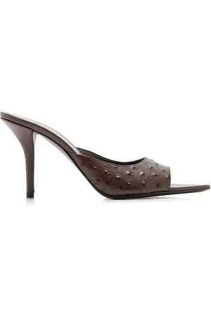 Gia Borghini Perni 04 Textured Leather Mules