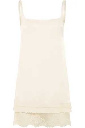 SIEDRES Zaye Lace-Trimmed Crepe Mini Dress