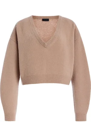LAPOINTE Cashmere-Silk Cropped Sweater