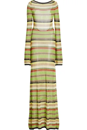 SIR Coastline Open-Back Striped Maxi Dress