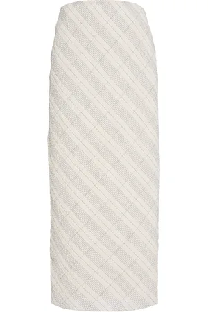 Anna Quan Paulina Tartan-Checked Cotton-Blend Skirt