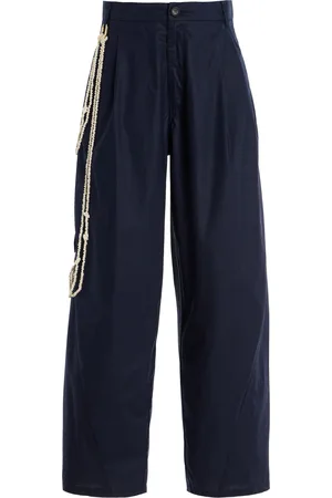 DARKPARK Phebe Pearl-Embellished Cotton Wide-Leg Pants