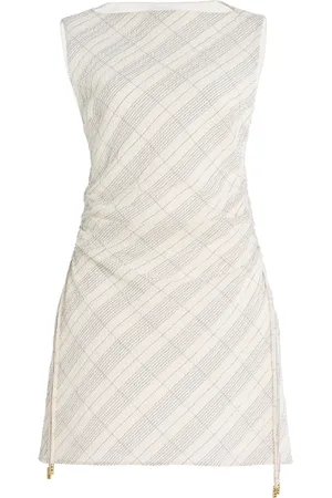 Anna Quan Kai Tartan-Checked Cotton-Blend Dress