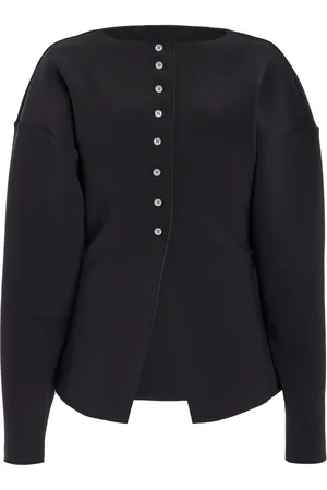 Birrot Exclusive Lay3 Bonded Crepe Cardigan