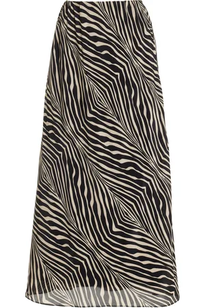 By Malene Birger Boshan Zebra-Print Silk-Blend Maxi Skirt