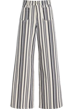 Frame Le Slim Modernist Cotton-Blend Palazzo Pants