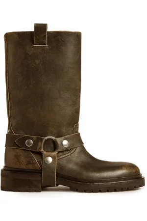 Golden Goose Kurt Distressed Leather Boots