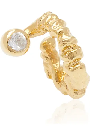 Isabella Etou Crush Sterling Silver Topaz Earcuff