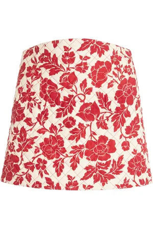 POSSE Romeo Quilted Linen Mini Skirt