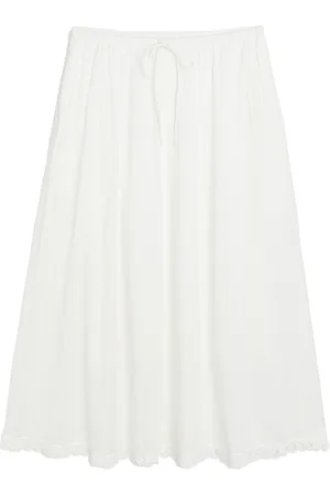 By Malene Birger Pheobes Embroidered Organic Cotton Maxi Skirt