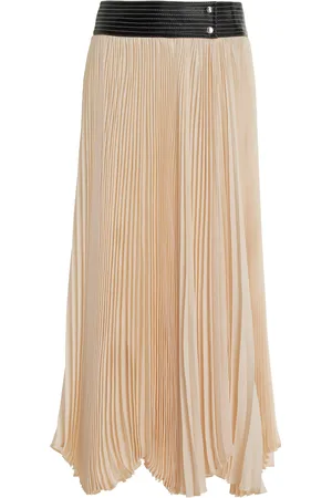 ALEXIS Tansia Plissé Georgette Midi Skirt