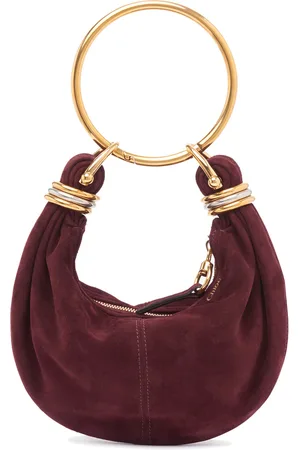Chloé Bracelet-Handle Suede Shoulder Bag