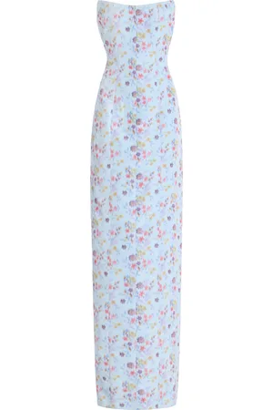 Markarian Odessa Floral Ikat Gown
